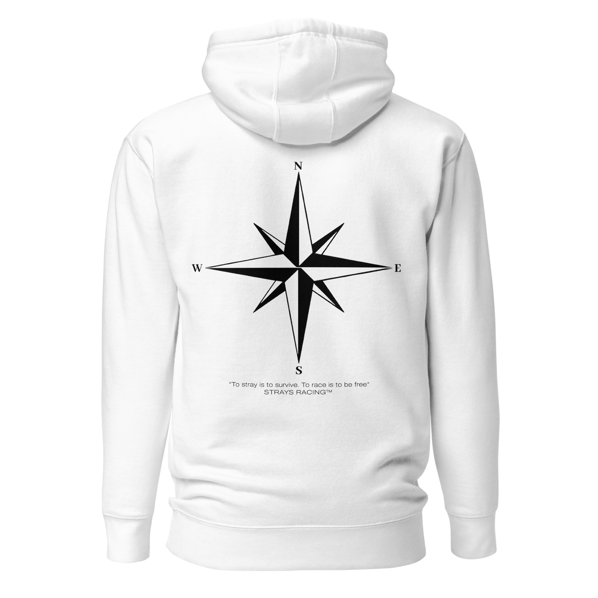 Strays White Hoodie