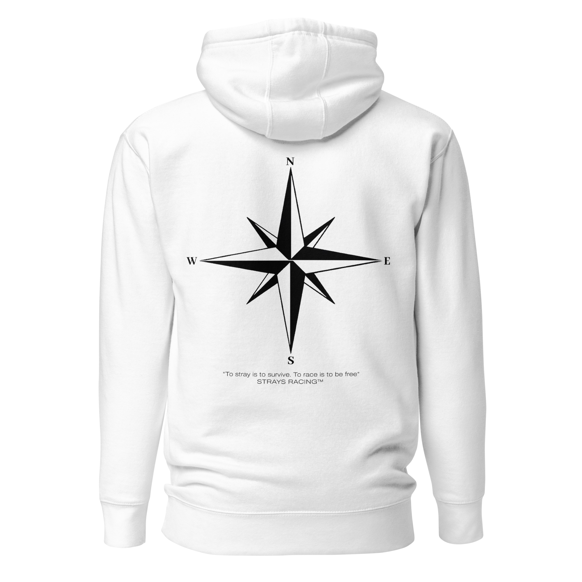 Strays White Hoodie